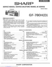 Sharp GF-780H Service Manual
