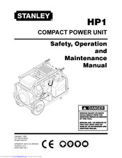 Stanley HP1 Safety, Operation And Maintenance Manual