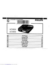 Philips AZ 6805 Operating Instructions Manual