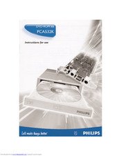 Philips PCA532K Instructions For Use Manual