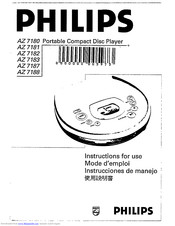 Philips AZ 7187 Instructions For Use Manual