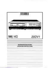 Philips 20DV1 Operating Instructions Manual