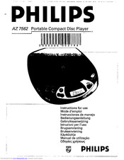 Philips AZ 7562 Instructions For Use Manual