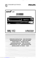 Philips MatchLine VR6589 Operating Instructions Manual