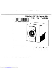 Philips VCM 7150 Instructions For Use Manual