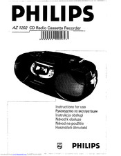 Philips AZ 1202 Instructions For Use Manual