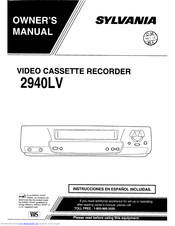 Sylvania 2940LV Owner's Manua