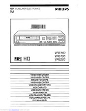 Philips VR6185 Operating Instructions Manual