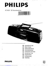 Philips AZ 8420 Instructions For Use Manual