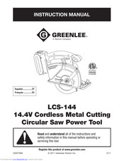 Greenlee LCS-144 Instruction Manual