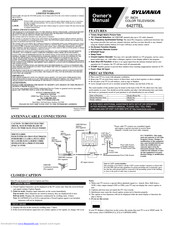 Sylvania 6427TEL Owner's Manual