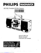 Philips AZ2725 Owner's Manual