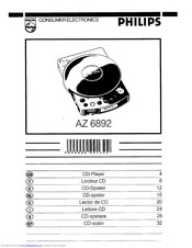 Philips AZ 6892 Operating Instructions Manual