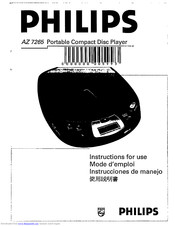 Philips AZ 7265 Instructions For Use Manual
