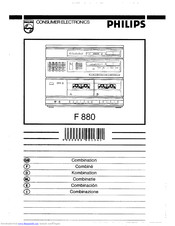 Philips F 880 Operating Instructions Manual