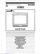 Philips 33CE7536 Operating Instructions Manual