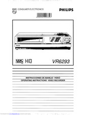 Philips VR6293 Operating Instructions Manual