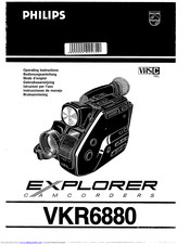 Philips Explorer VKR6880 Operating Instructions Manual