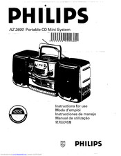 Philips AZ 2600 Instructions For Use Manual