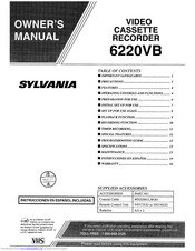 Sylvania 6220VB Owner's Manual