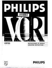 Philips VR703 Operating Instructions Manual