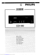Philips CDI 490 User Manual
