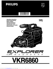 Philips Explorer VKR6860 Operating Instructions Manual