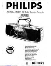 Philips AZ 8567 Instructions For Use Manual