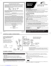 Misakai MTV1301 B Owner's Manual