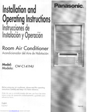 Panasonic CW-C141NU Installation And Operating Instructions Manual