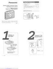 Panasonic RQ-E25V Operating Instructions Manual