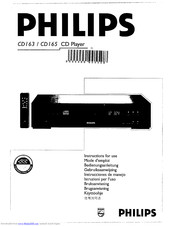 Philips CD163 Instructions For Use Manual