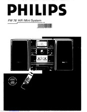 Philips FW 76 Manual
