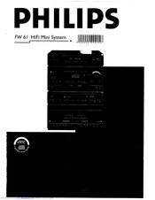 Philips FW 61 Manual