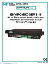 Network Technologies ENVIROMUX-SEMS-16 Installation And Operation Manual