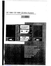 Philips CS 1600 Instructions For Use Manual