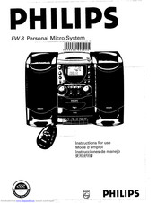 Philips FW 8 Instructions For Use Manual