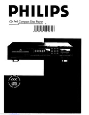 Philips CD 740 Manual