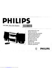 Philips FW 346C Instructions For Use Manual