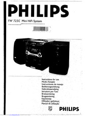 Philips FW 725C Instructions For Use Manual