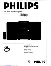 Philips FW 332 Instructions For Use Manual