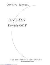 DOD Dimension12 Owner's Manual