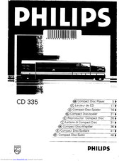 Philips CD 335 Manual