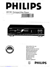 Philips CD751 Instructions For Use Manual