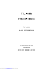 T L Audio CRIMSON C-3021 User Manual