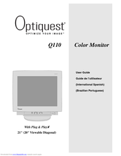 ViewSonic Optiquest Z110 User Manual