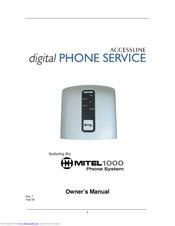 Mitel Superset 1000 Owner's Manual
