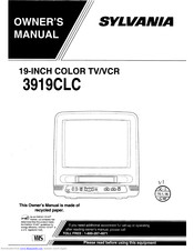 Sylvania 3919CLC Owner's Manual