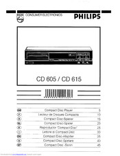 Philips CD 605 Manual