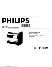 Philips FW 575C Instructions For Use Manual